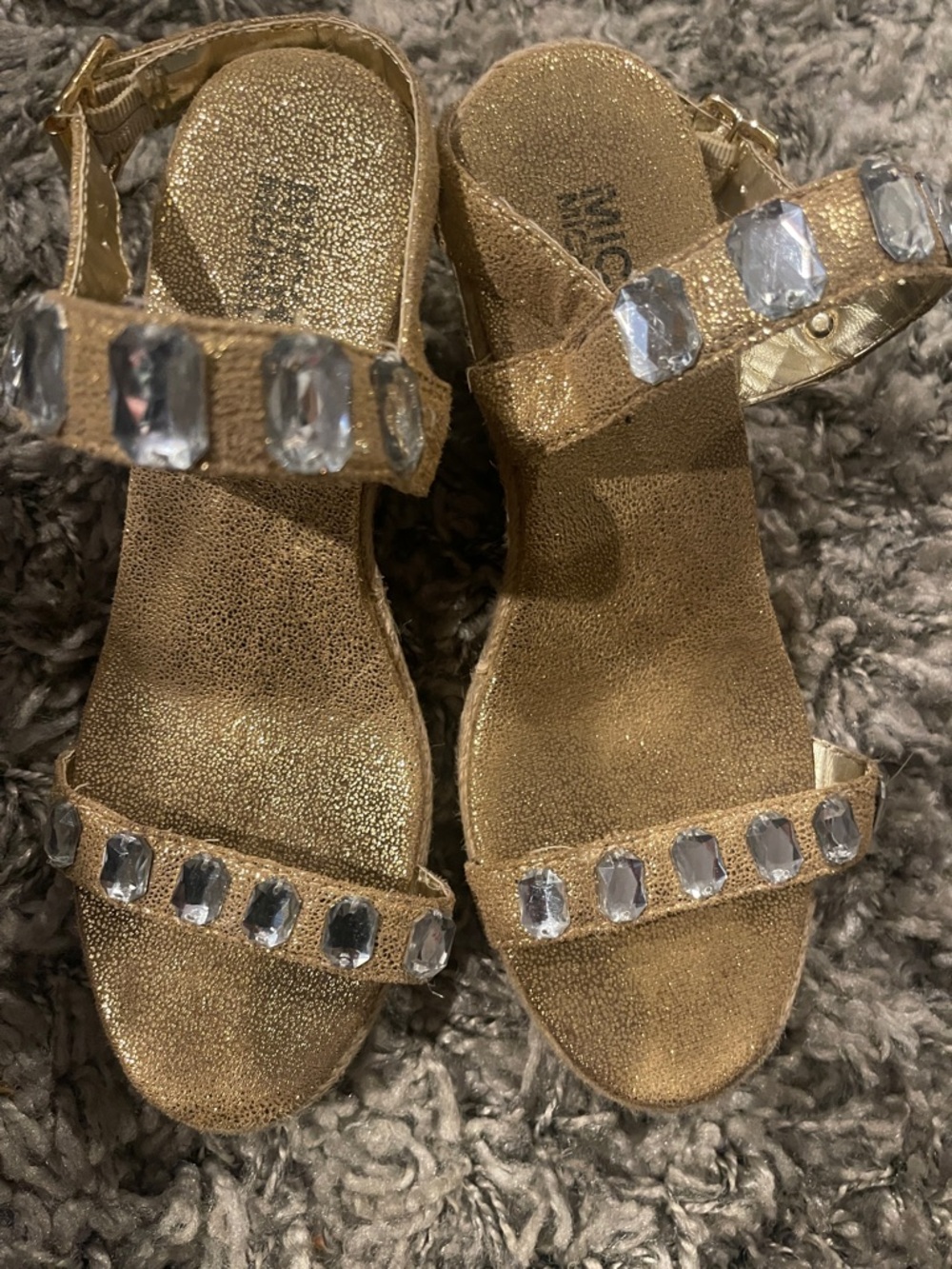 Michael Michael Kors Girl’s Jeweled Sandals sz 1